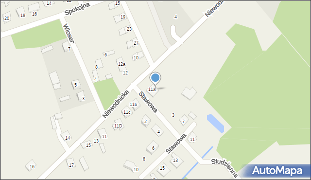 Klepacze, Niewodnicka, 9, mapa Klepacze