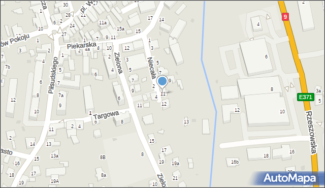 Kolbuszowa, Niecała, 11, mapa Kolbuszowa