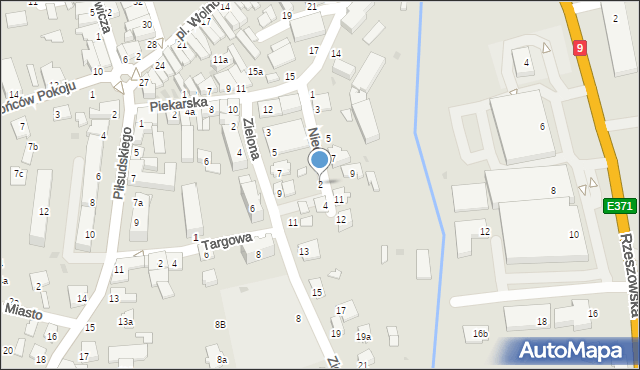 Kolbuszowa, Niecała, 2, mapa Kolbuszowa