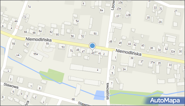 Komprachcice, Niemodlińska, 43, mapa Komprachcice