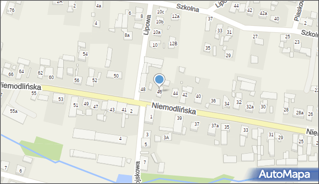 Komprachcice, Niemodlińska, 46, mapa Komprachcice