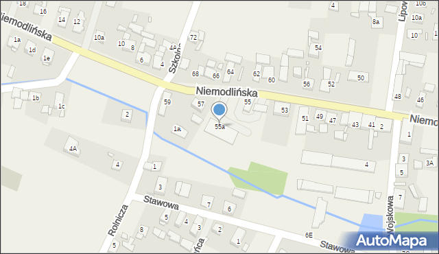 Komprachcice, Niemodlińska, 55a, mapa Komprachcice