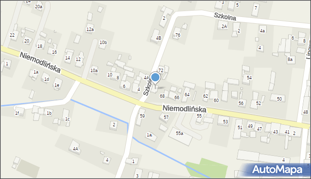 Komprachcice, Niemodlińska, 70, mapa Komprachcice