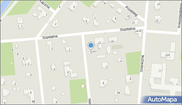 Konstancin-Jeziorna, Niecała, 1, mapa Konstancin-Jeziorna