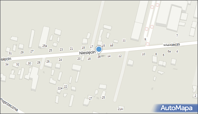 Konstantynów Łódzki, Niesięcin, 16, mapa Konstantynów Łódzki