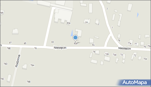 Konstantynów Łódzki, Niesięcin, 81a, mapa Konstantynów Łódzki