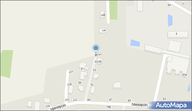 Konstantynów Łódzki, Niesięcin, 95, mapa Konstantynów Łódzki