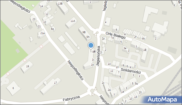 Kostrzyn nad Odrą, Niepodległości, 6D, mapa Kostrzyn nad Odrą