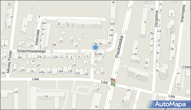 Kraków, Niedziałkowskiego Mieczysława, 6, mapa Krakowa