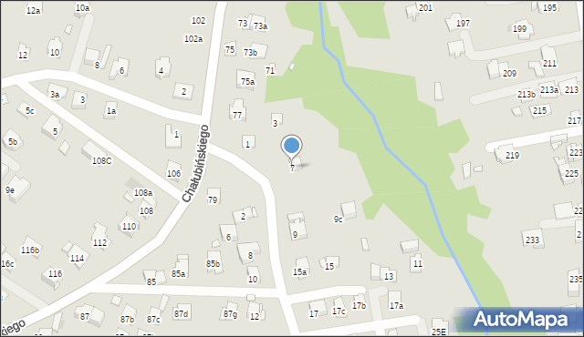 Kraków, Niewodniczańskiego Henryka, 7, mapa Krakowa