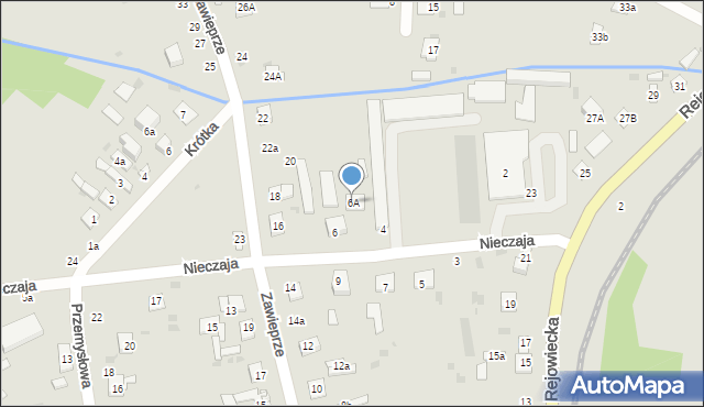 Krasnystaw, Nieczaja, 6A, mapa Krasnystaw