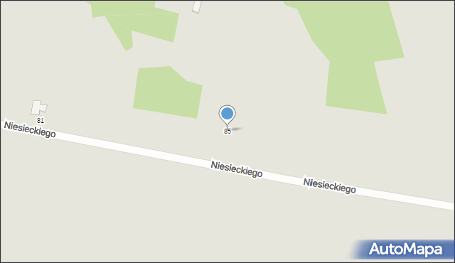 Krasnystaw, Niesieckiego, 85, mapa Krasnystaw