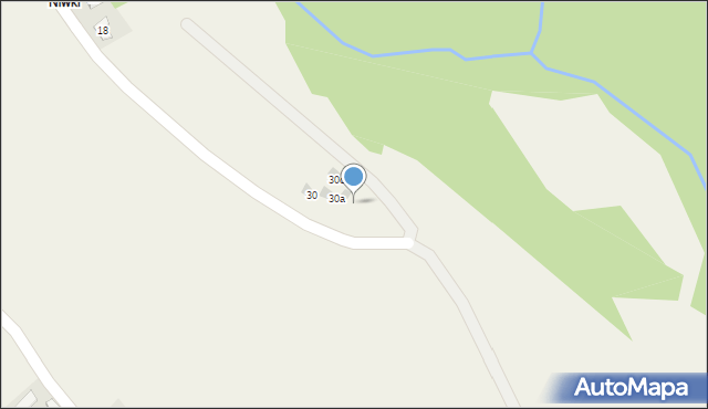 Krościenko nad Dunajcem, Niwki, 30b, mapa Krościenko nad Dunajcem