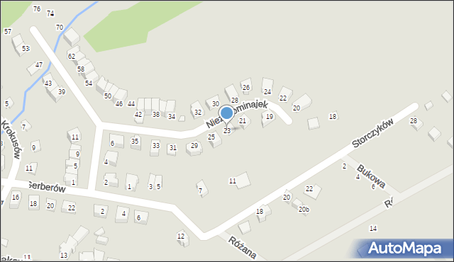 Lądek-Zdrój, Niezapominajek, 23, mapa Lądek-Zdrój