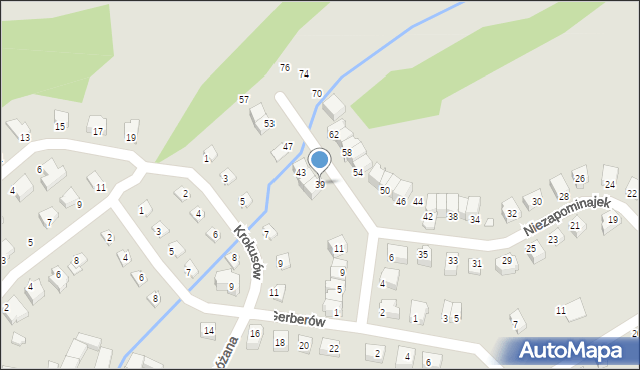 Lądek-Zdrój, Niezapominajek, 39, mapa Lądek-Zdrój