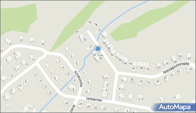 Lądek-Zdrój, Niezapominajek, 41, mapa Lądek-Zdrój