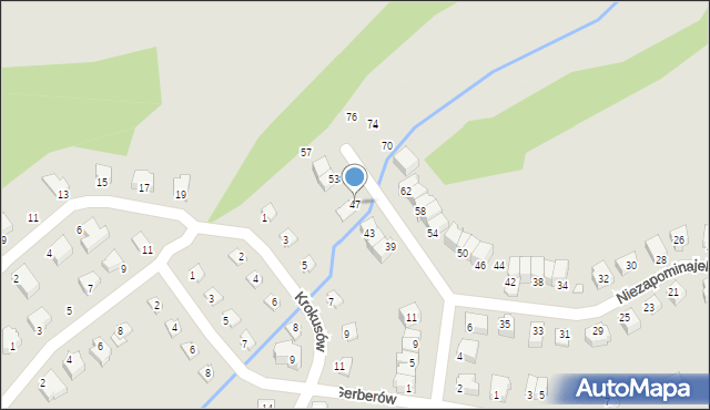 Lądek-Zdrój, Niezapominajek, 47, mapa Lądek-Zdrój