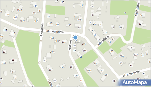 Legionowo, Niklowa, 24, mapa Legionowo