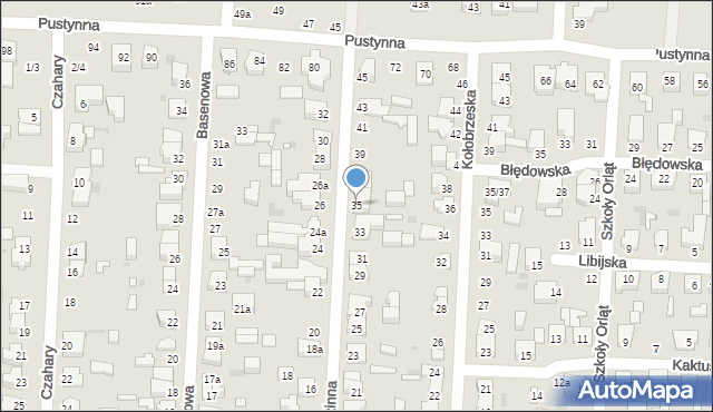 Łódź, Nizinna, 35, mapa Łodzi