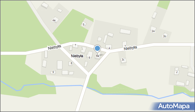 Lścin, Niebyła, 6a, mapa Lścin