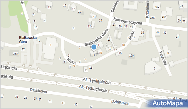 Lublin, Niska, 8, mapa Lublina