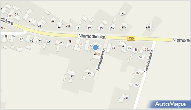 Mechnice, Niemodlińska, 48, mapa Mechnice