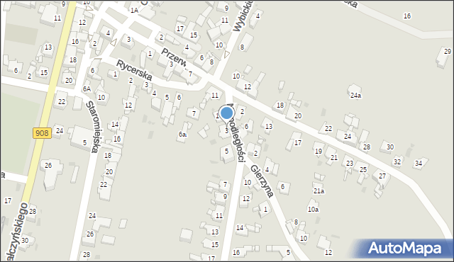 Miasteczko Śląskie, Niepodległości, 3, mapa Miasteczko Śląskie