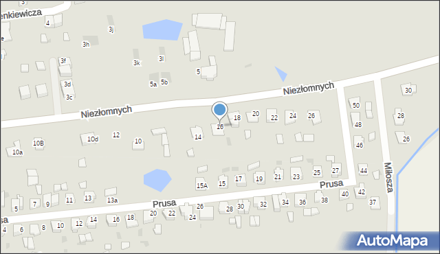 Mogilno, Niezłomnych, 16, mapa Mogilno