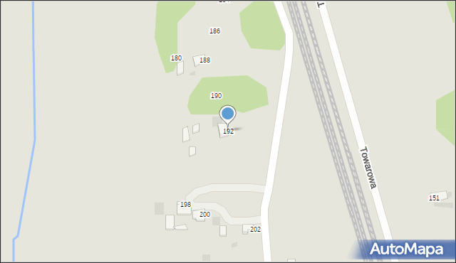 Myszków, Nierada, 192, mapa Myszków