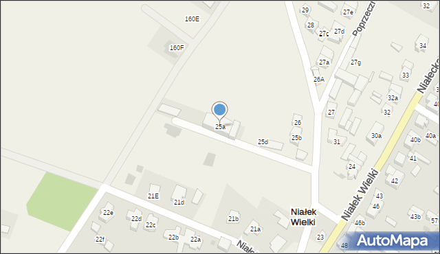 Niałek Wielki, Niałek Wielki, 25a, mapa Niałek Wielki