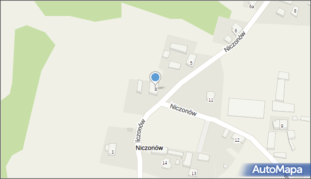 Niczonów, Niczonów, 4, mapa Niczonów