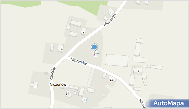 Niczonów, Niczonów, 9A, mapa Niczonów