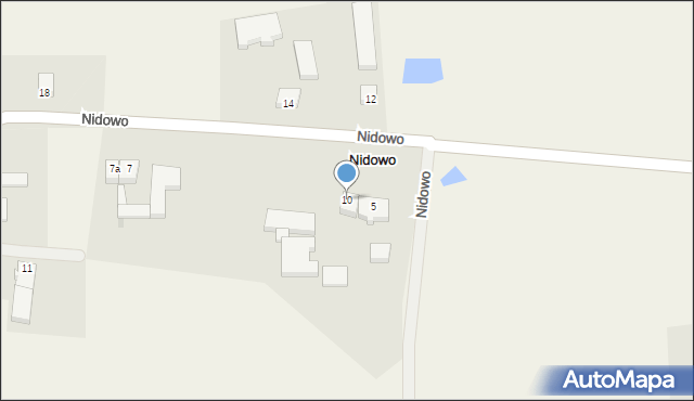 Nidowo, Nidowo, 10, mapa Nidowo