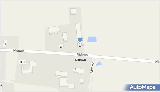 Nidowo, Nidowo, 12, mapa Nidowo