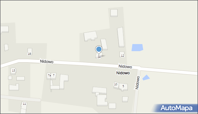 Nidowo, Nidowo, 14, mapa Nidowo