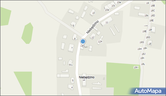 Niebędzino, Niebędzino, 13/2, mapa Niebędzino