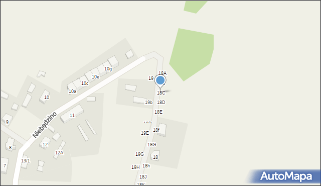 Niebędzino, Niebędzino, 18C, mapa Niebędzino