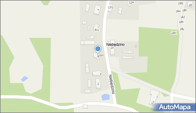 Niebędzino, Niebędzino, 4, mapa Niebędzino