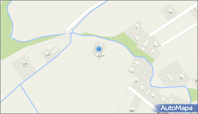 Niebieszczany, Niebieszczany, 3, mapa Niebieszczany