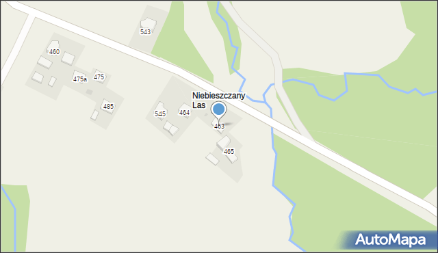 Niebieszczany, Niebieszczany, 463, mapa Niebieszczany