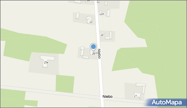 Niebo, Niebo, 15, mapa Niebo