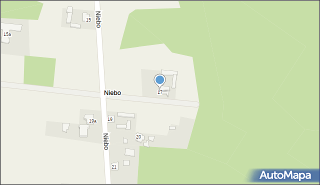 Niebo, Niebo, 17, mapa Niebo