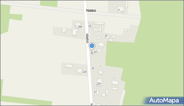 Niebo, Niebo, 21, mapa Niebo