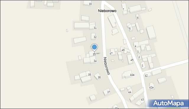 Nieborowo, Nieborowo, 33, mapa Nieborowo