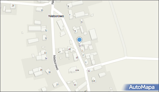 Nieborowo, Nieborowo, 4, mapa Nieborowo