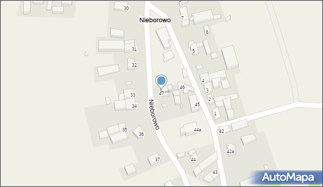 Nieborowo, Nieborowo, 47, mapa Nieborowo