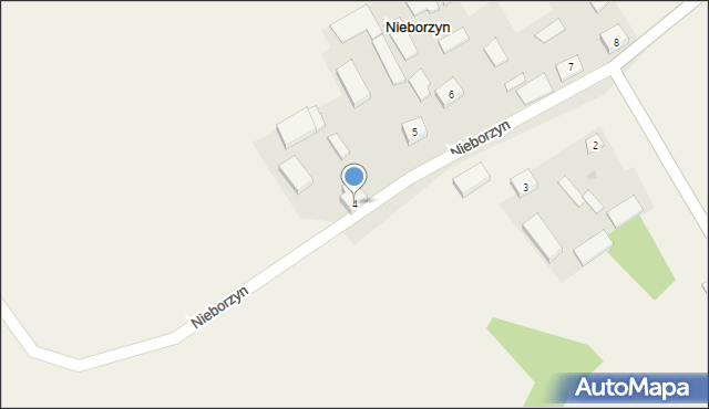 Nieborzyn, Nieborzyn, 4, mapa Nieborzyn