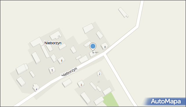 Nieborzyn, Nieborzyn, 7, mapa Nieborzyn