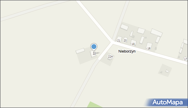 Nieborzyn, Nieborzyn, 22, mapa Nieborzyn