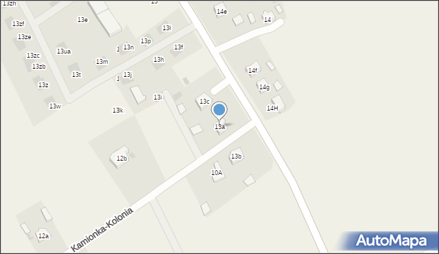 Nieborzyn, Nieborzyn, 13a, mapa Nieborzyn